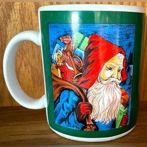3/$15 Vintage CoachHouse Gifts Signature Christmas Classic Old World Santa Mug